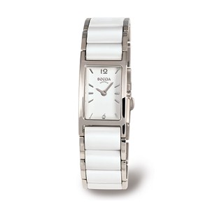 Boccia White Ceramic Titanium Watch - 3201-01